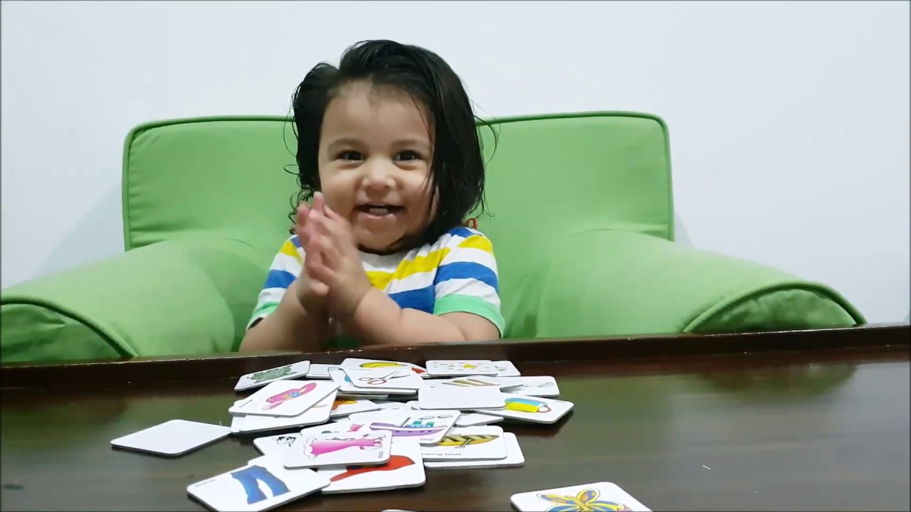Baby Learning from Flash Cards.. YouTube