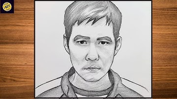 How To Draw Seong Gi Hun | Seong gi hun (Player 456) drawing step by step | Squid Game Guard 