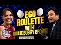 Egg roulette with millie bobby brown  the tonight show starring jimmy fallon