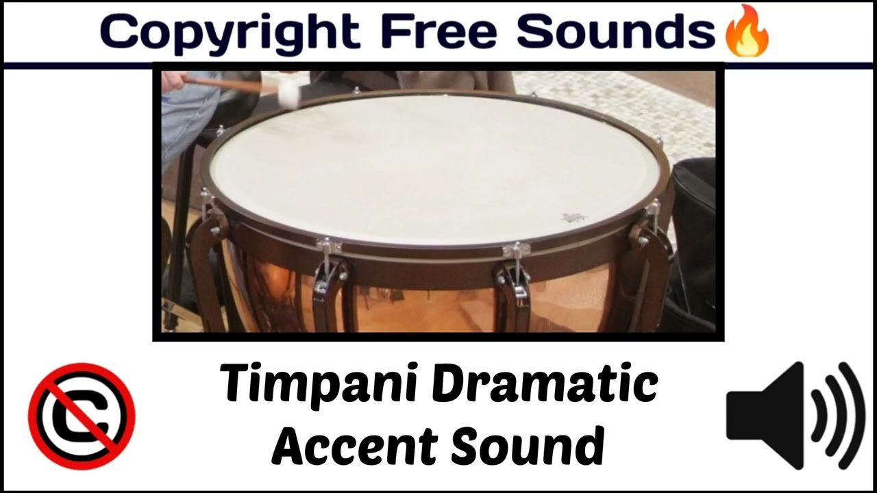 Timpani Dramatic Accent Sound Effect / nocopyright [Copyright Free