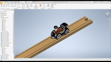 Autodesk Inventor: Mini Train Project - Attach Train to Track