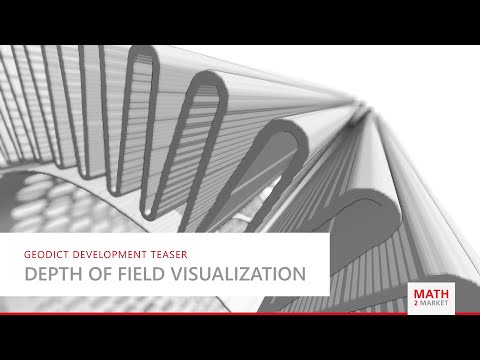 Depth of field visualization in GeoDict - preview