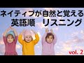 【アメリカ英語】聞き流し英会話 自然と英語の語順が耳に入る　ダイレクト英語脳を鍛える。　ネイティブVol２