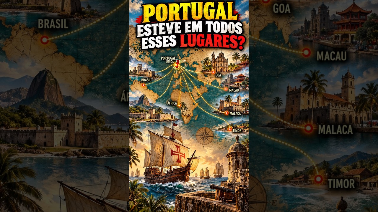 Portugal esteve em todos esses lugares? 🇵🇹🌍 #shorts