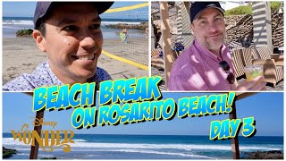 Beach Break! Day 3 Disney Wonder Cruise | Tacos & Margaritas on Rosarito Beach | Animator's Palate