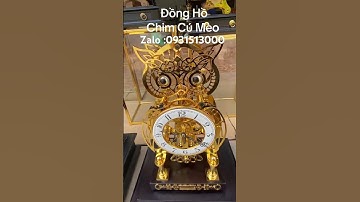 Đồng hồ chim cú mèo #độclạcầnthơ #phongthuy #dothocungbanggo #doco #đồnghồxưa