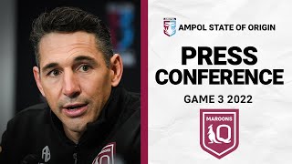 QLD Maroons Press Conference | State of Origin III, 2022 | NRL