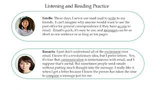 L10 - Assignment 1 - Activity 1 -  Listening and Reading Practice