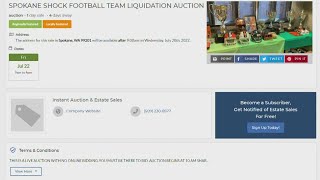 Spokane Shock gear, trophies to be auctioned off at liquidation sale