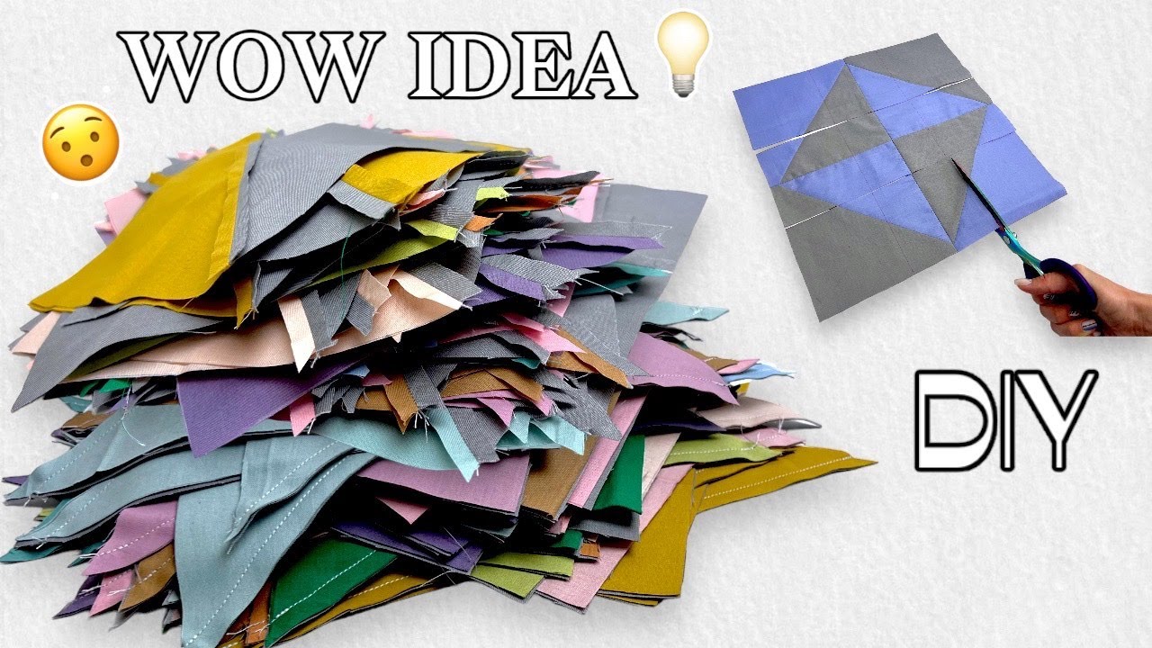 Это чудо! Магия из лоскутков и удивительное изделие из остатков ткани 😮