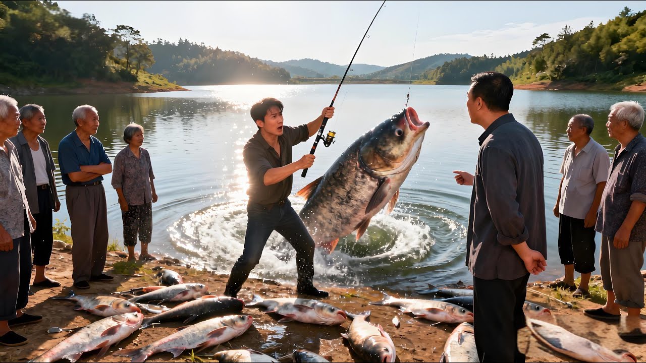 窯坑盤老闆，囂張老闆釣1000斤魚不讓我帶走，最後老闆笑不出來了......#天元鄧剛 #趕海 #搞笑 #釣魚