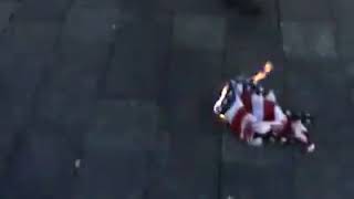 Guy raps in front of the Wake County Justice Center