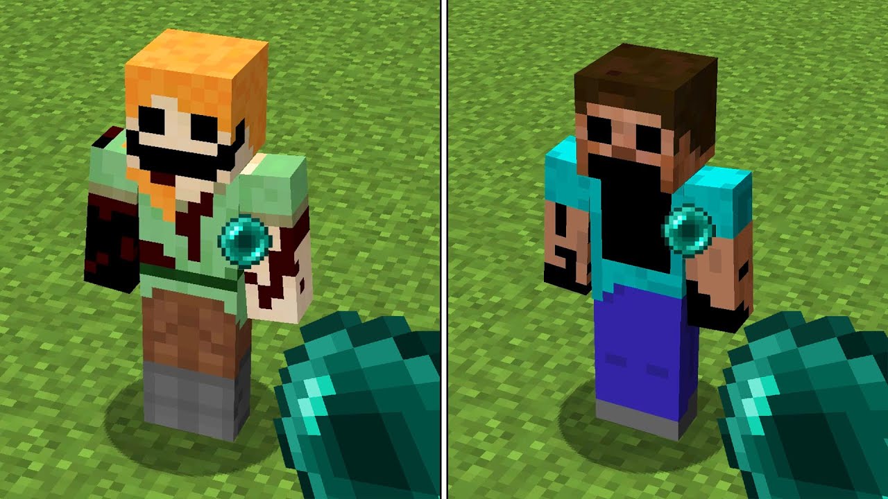 Distortion Alex Minecraft what's inside Distorted Alex? what's inside Twisted Steve? - YouTube