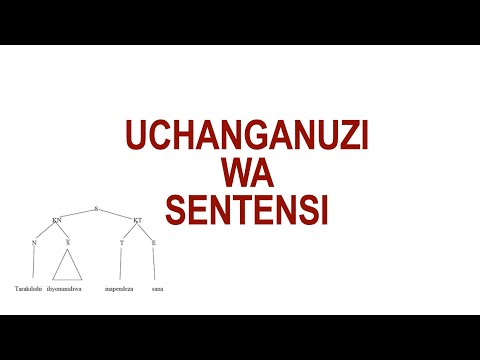 Video: Je! Msingi Wa Kisarufi Wa Sentensi Ni Nini