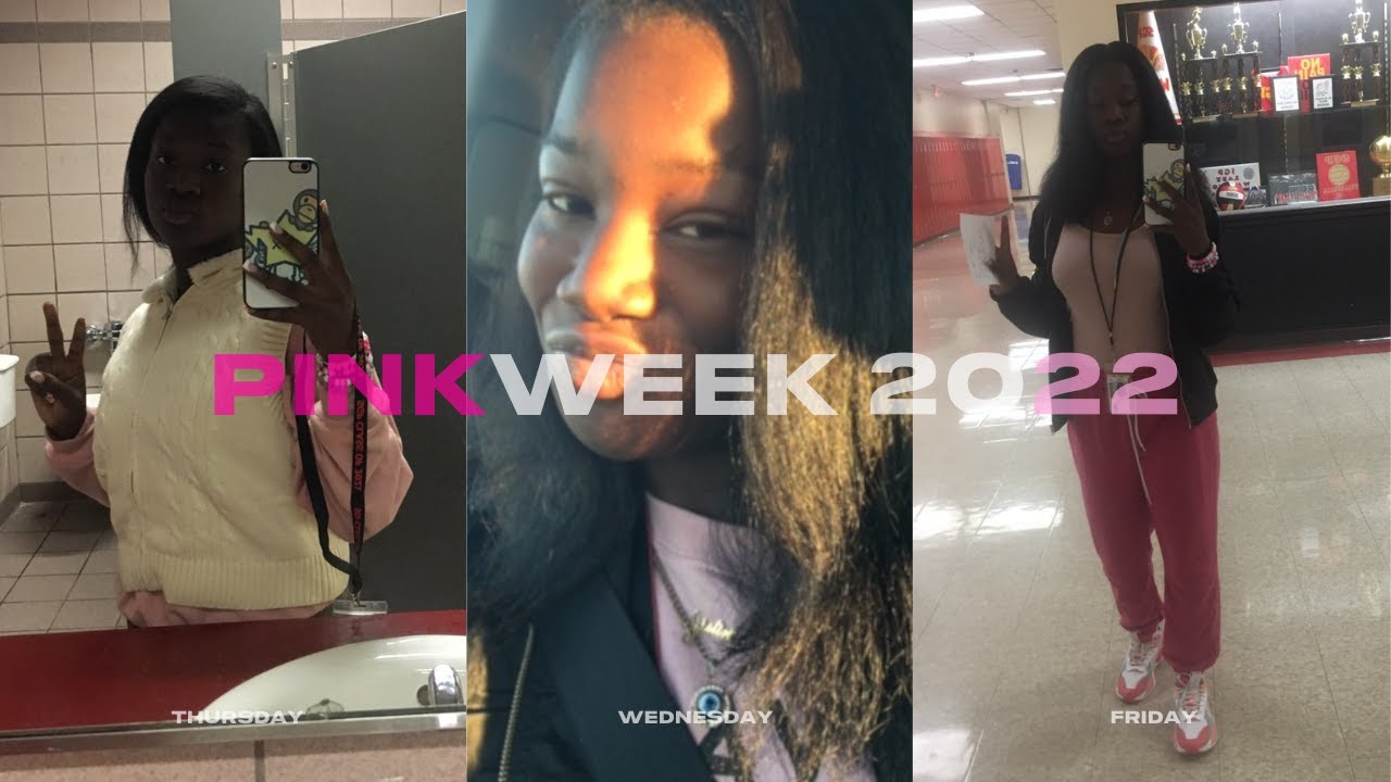 wearing pink for a WEEK!: grwm, school vlog and more :)