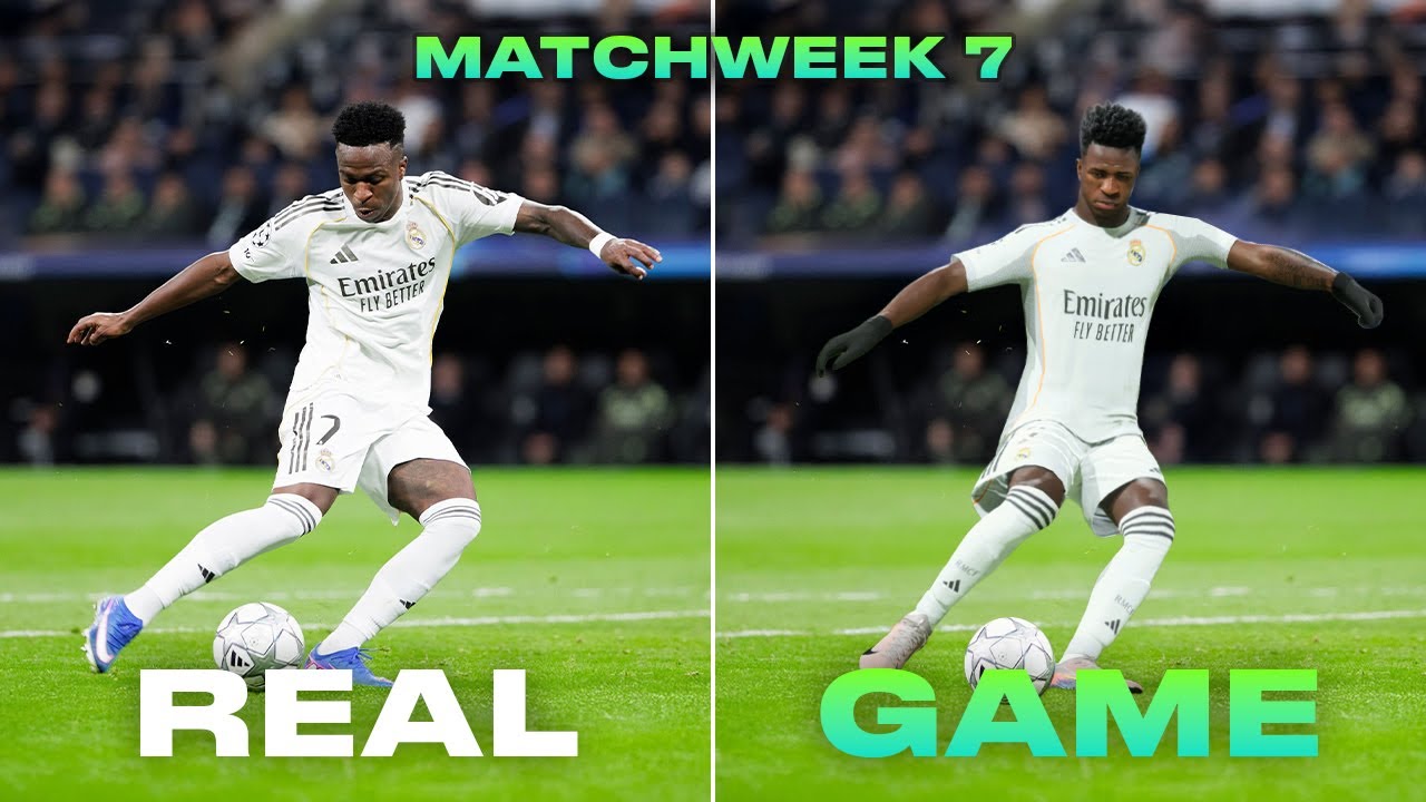 Champions League 25/26 Best Goals of Matchweek 7 (EAFC 26 Recreation)