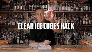 HOW TO MAKE CLEAR ICE CUBES AT HOME (HACK)