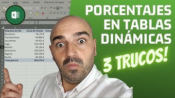 💯Porcentajes sobre tablas dinámicas - Tutorial Excel 2024