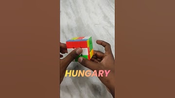 How to make Hungary flag🇭🇺 on Rubik