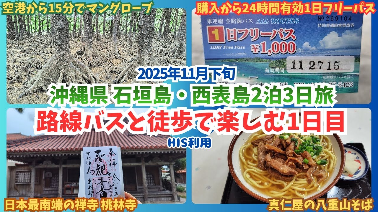 【石垣島】福岡空港からPeachで石垣島へ✈️移動は東バス🚍️宿泊はホテルミヤヒラ🌺