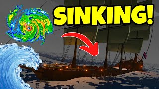 Can This Sail Boat Survive a HURRICANE In Stormworks!