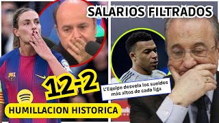 💥 HUMILLACION HISTORICA del BARÇA al MADRID 12-2 - L EQUIPE DESTAPA SALARIOS - ULTIMA HORA BASTONI
