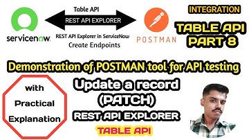 Table API - Part 8 ▪︎ Update a record (PATCH) ▪︎ REST API Explorer in ServiceNow  ▪︎ Integration