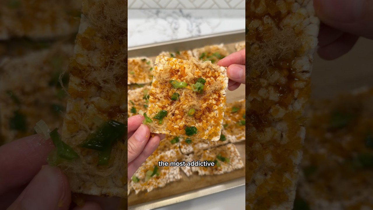 VIETNAMESE CRISPY RICE SNACK 🧄🌶️