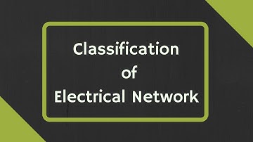 Classification of Electrical Network