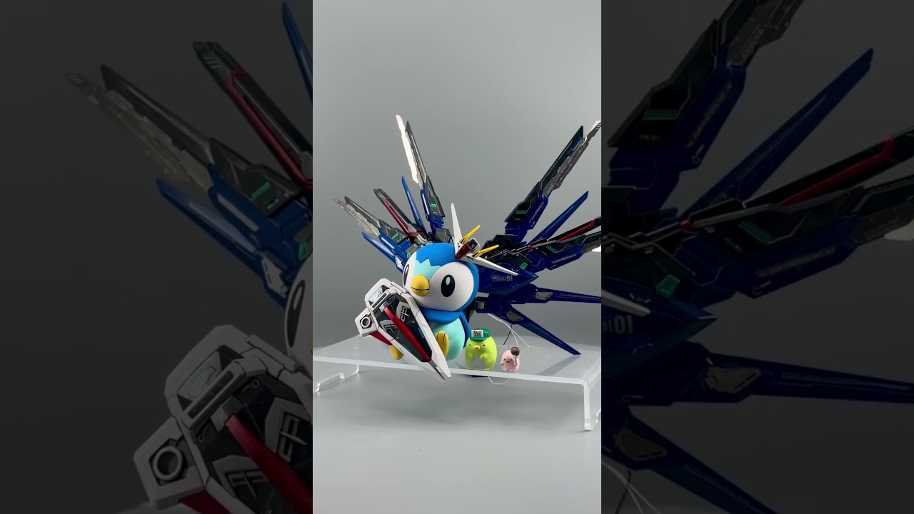 When Pokémon meets Gundam 🤖🐧 Piplup is ready for battle! ⚔️🔥 #Pokemon #Piplup #Gundam #Mecha