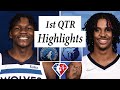 Memphis Grizzlies vs. Minnesota Timberwolves Full Highlights 1st QTR | 2021-22 NBA Season