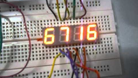 0 - 9999 Count and display 7-Segment By Arduino UNO R3