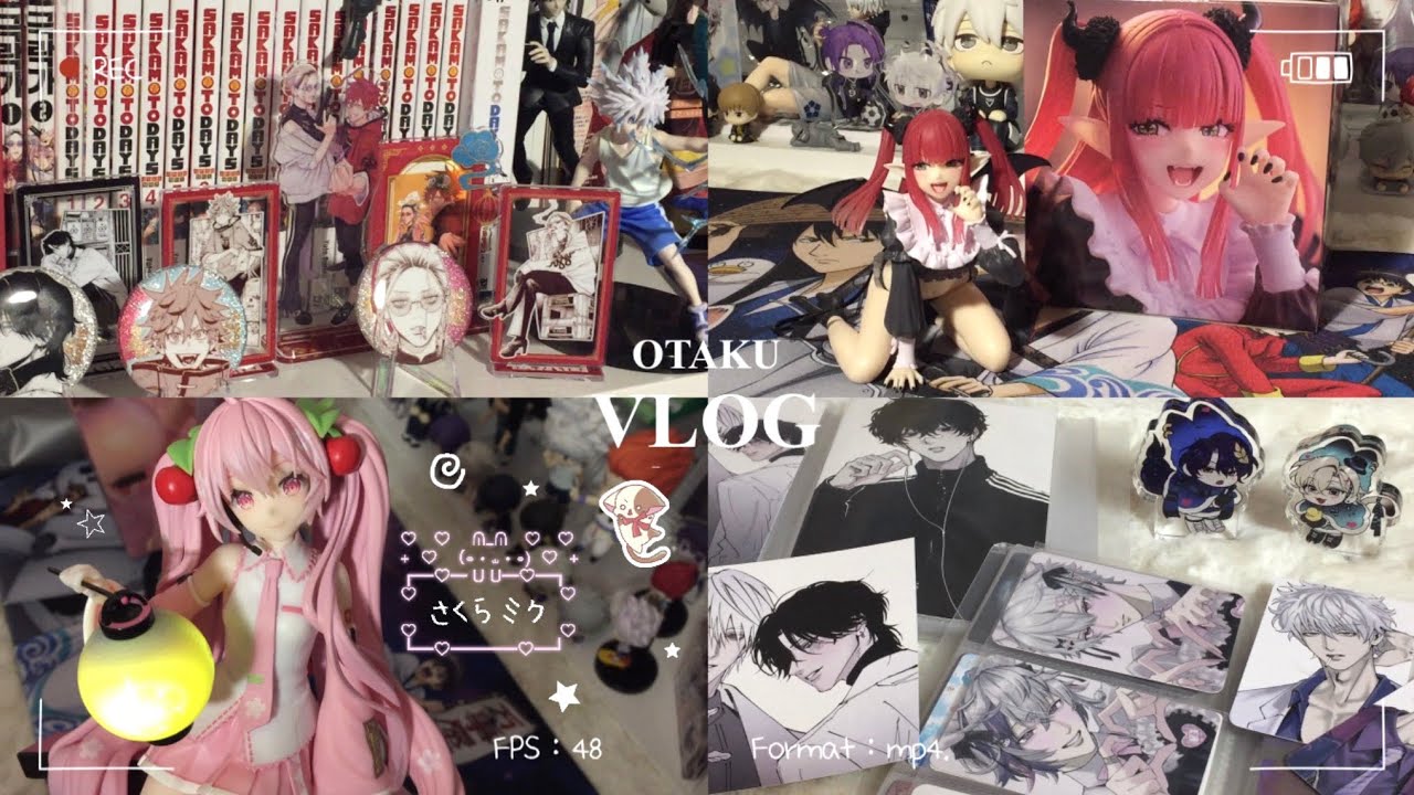 [오타쿠 브이로그] 할 짓 없는 오타쿠의 일상 모음집 • 극락가 • 통판 • 미소녀 • 특전 • 만화책 • 택배깡