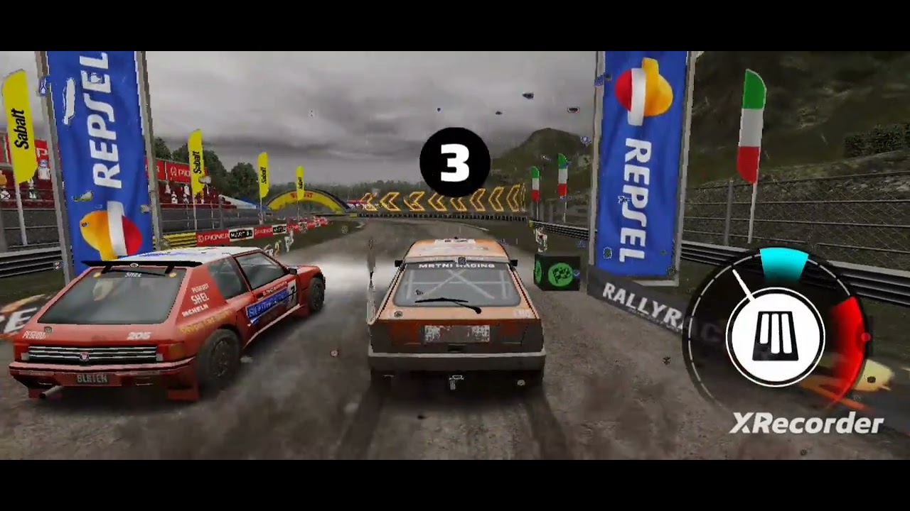 “Rally One. One race. One winn I am play the game name is rally one race to Glory so like subscribe