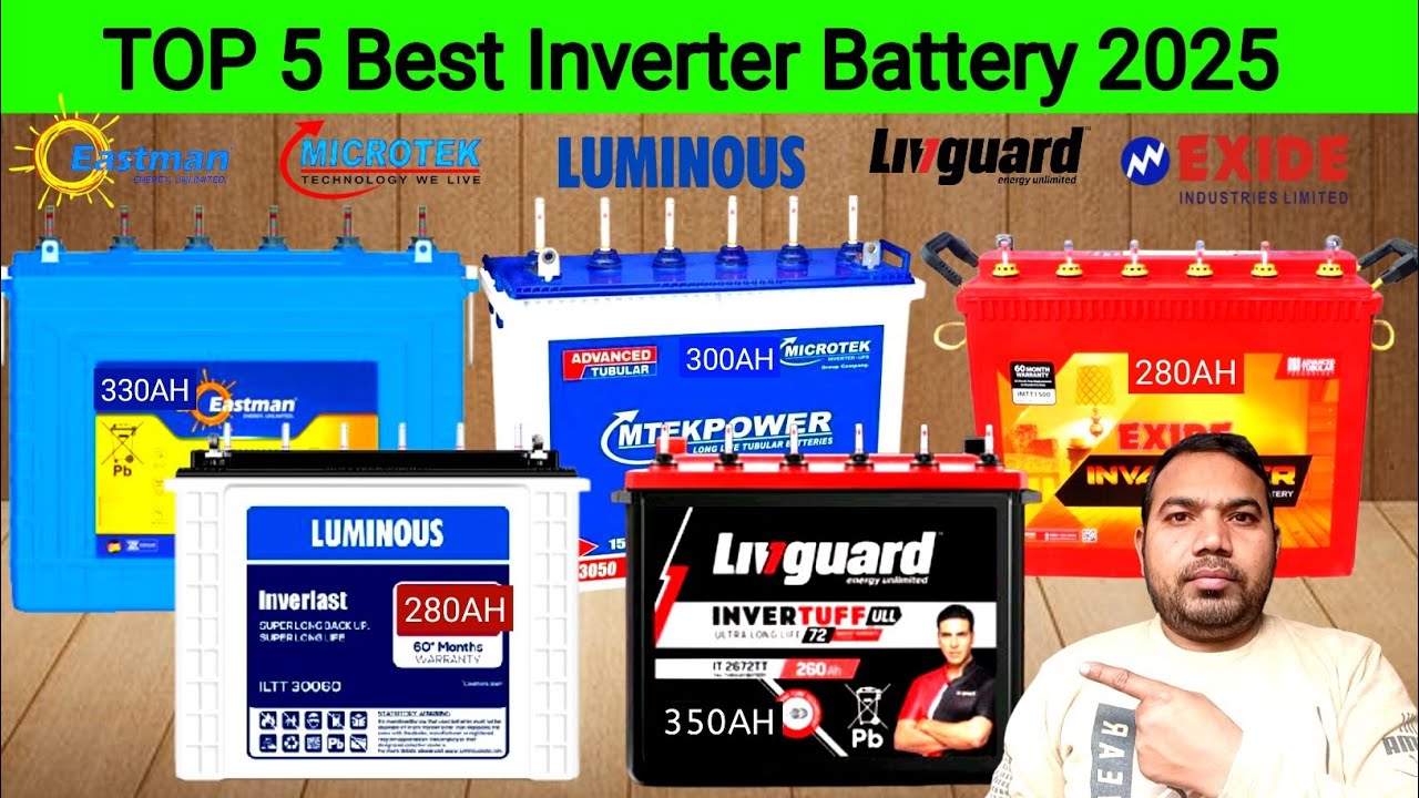 TOP 5 Inverter Batteries For Home 2025 || Best Inverter Battery For ...