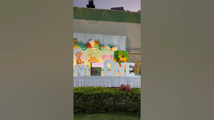 jungle theme birthday decoration,jungle theme birthday decoration diy #birthdaydecoration #balloon