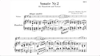 Johannes Brahms: Sonata for Violin and Piano in A Major, Op. 100 [Synch a Score]