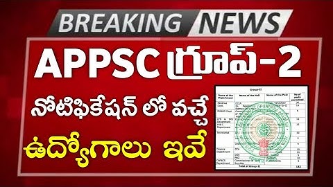 APPSC Group-2 vacancies 2022