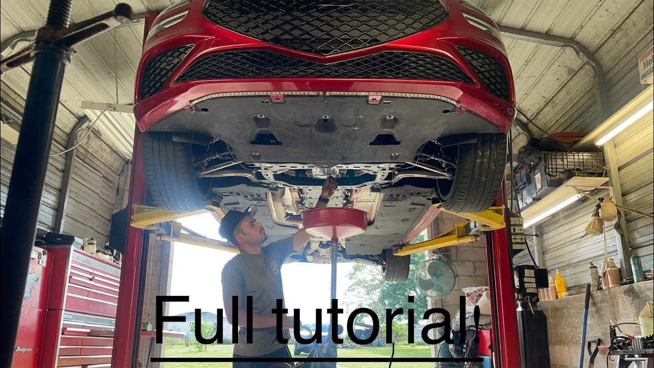 How to do an oil change on a 2023 Genesis G70(Full Walk thru) - YouTube