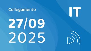 Download Lagu IT - Collegamento – 27 settembre 2025 MP3 Download Lagu IT - Collegamento – 27 settembre 2025 MP3