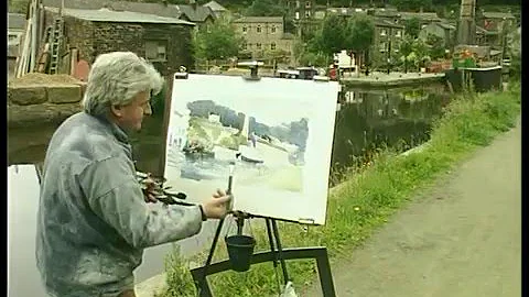 Ashley Jackson Painting in the Open Air Hebden Bri...