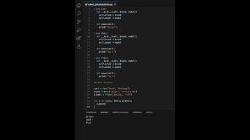 Python Class Polymorphism #learning #python#variablesinpython #learntocode2024 #variables #coding