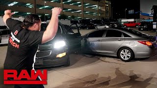 WWE RAW Roman Reigns Car Accident Samoa Joe Helps Roman Reigns WWE Raw 5 August 2019