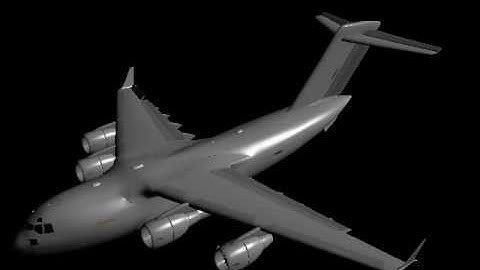 C-17 Main Control Surface Test Animation.