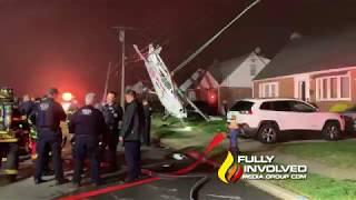 Valley Stream.NY: Wild Ride Before Small Plane Going Down in Long Island Neighborhood 04-14-19