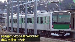 烏山線EV-E301系ACCUM 車窓【2】宝積寺→大金