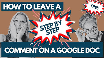 How to Leave a Comment on a Google Doc