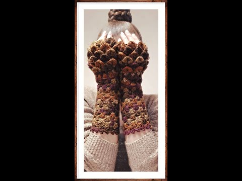 ხელთათმანი / პანგოლინის ხელთათმანები / ყაისნაღით ქსოვა / ქსოვის სწავლა / ქსოვის გაკვეთილები