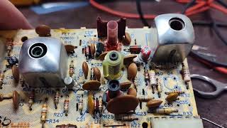 Servicing a 1970s Magnavox videomatic T-995 Chassis. No  picture. Hv & sound ok. Part 4/? IF Gain ?