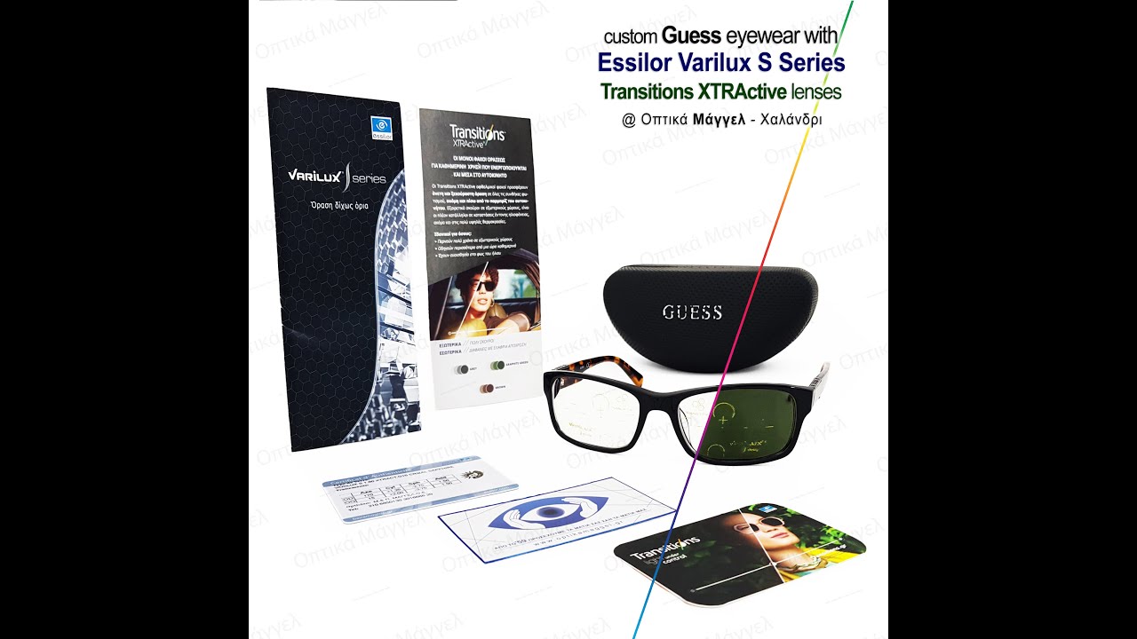 Perfection! Custom Guess eyewear with Essilor Varilux S Series Transitions  XTRActive lenses - YouTube